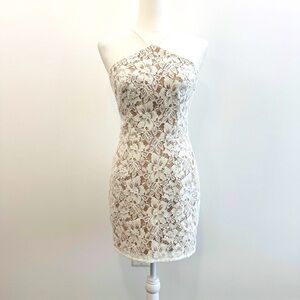 Dress the Population White Floral Lace Dress